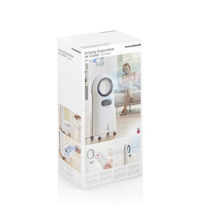 Climatiseur d'Évaporation Ioniseur Sans Lame avec LED Evareer InnovaGoods