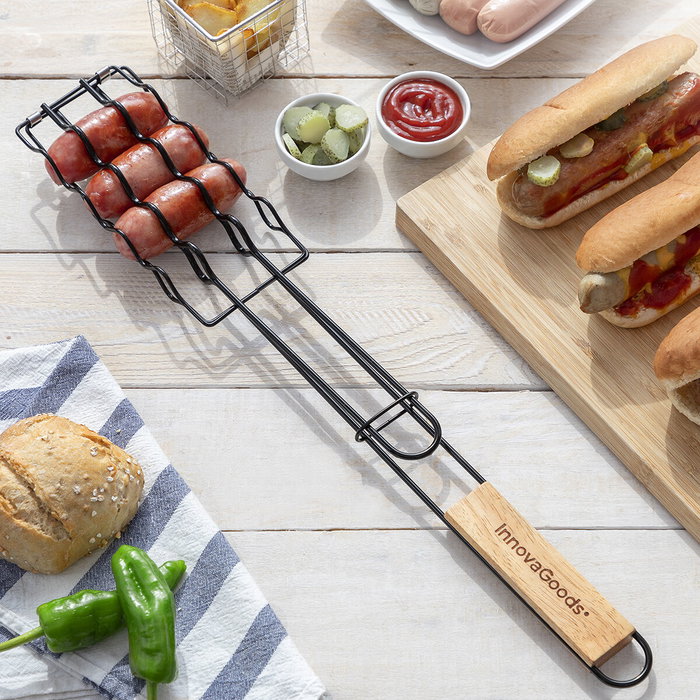 Grille de Barbecue pour Saucisses Sosket InnovaGoods Grille de Barbecue pour Saucisses Sosket InnovaGoods