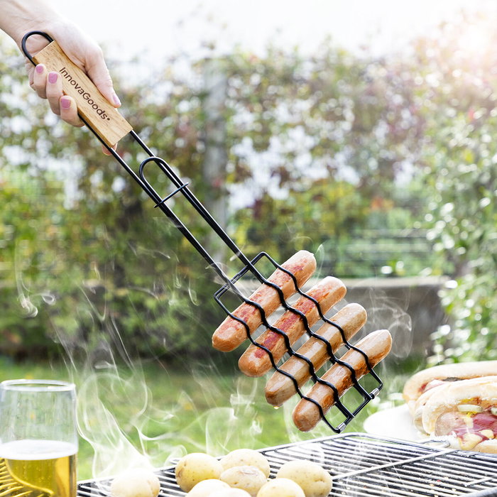 Grille de Barbecue pour Saucisses Sosket InnovaGoods Grille de Barbecue pour Saucisses Sosket InnovaGoods