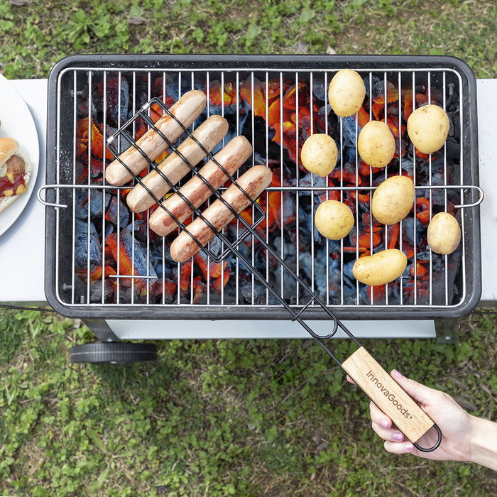 Grille de Barbecue pour Saucisses Sosket InnovaGoods Grille de Barbecue pour Saucisses Sosket InnovaGoods