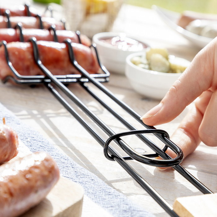 Grille de Barbecue pour Saucisses Sosket InnovaGoods Grille de Barbecue pour Saucisses Sosket InnovaGoods