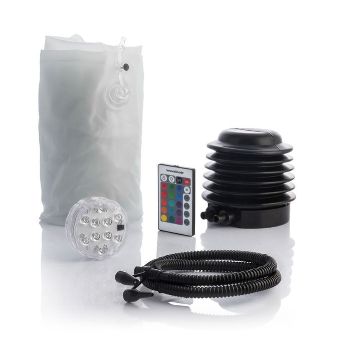 Siège gonflable avec LED multicolore et télécommande Pulight InnovaGoods Siège gonflable avec LED multicolore et télécommande Pulight InnovaGoods