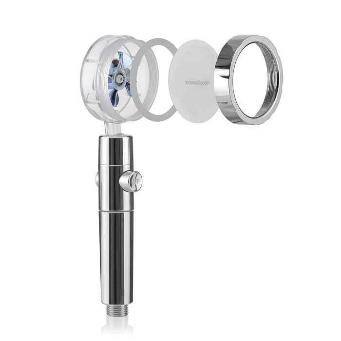 Douche Écologique avec Hélice à Pression et Filtre Purificateur Heliwer InnovaGoods Douche Écologique avec Hélice à Pression et Filtre Purificateur Heliwer InnovaGoods