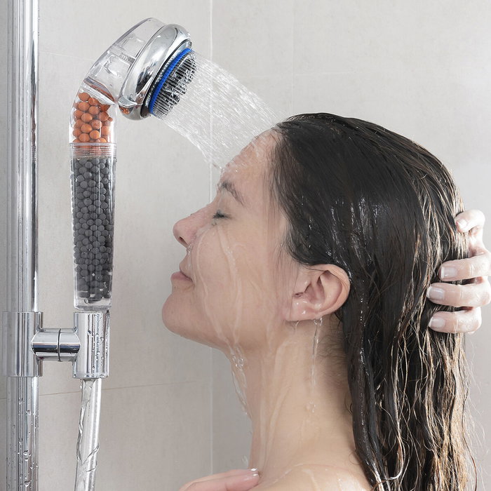 Éco-douche Minérale Multifonction avec Germanium et Tourmaline Pearal InnovaGoods Éco-douche Minérale Multifonction avec Germanium et Tourmaline Pearal InnovaGoods