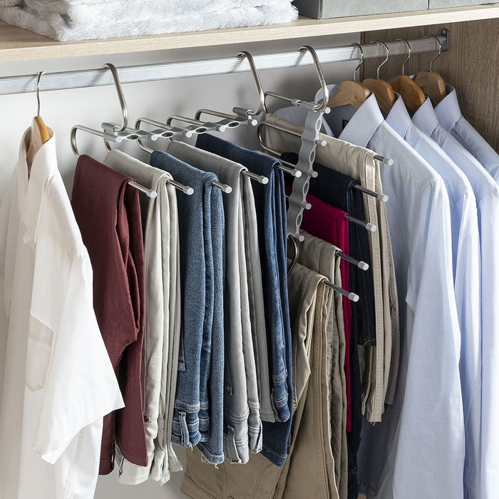 Cintre multiple pour pantalon 5 en 1 Havser InnovaGoods Cintre multiple pour pantalon 5 en 1 Havser InnovaGoods