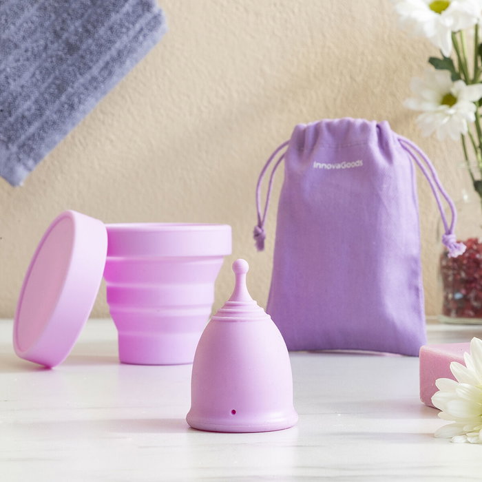 InnovaGoods Coupe Menstruelle Kuppy Taille L, Violet