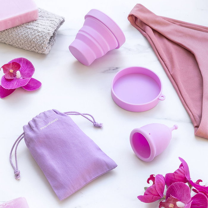 InnovaGoods Coupe Menstruelle Kuppy Taille L, Violet