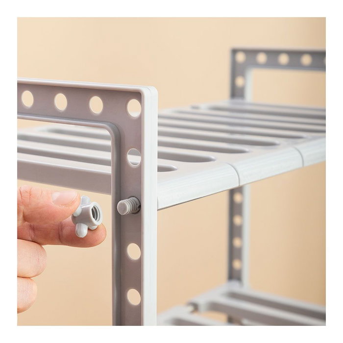 InnovaGoods Étagère Extensible Shibblek à 2 Étagères, Gris