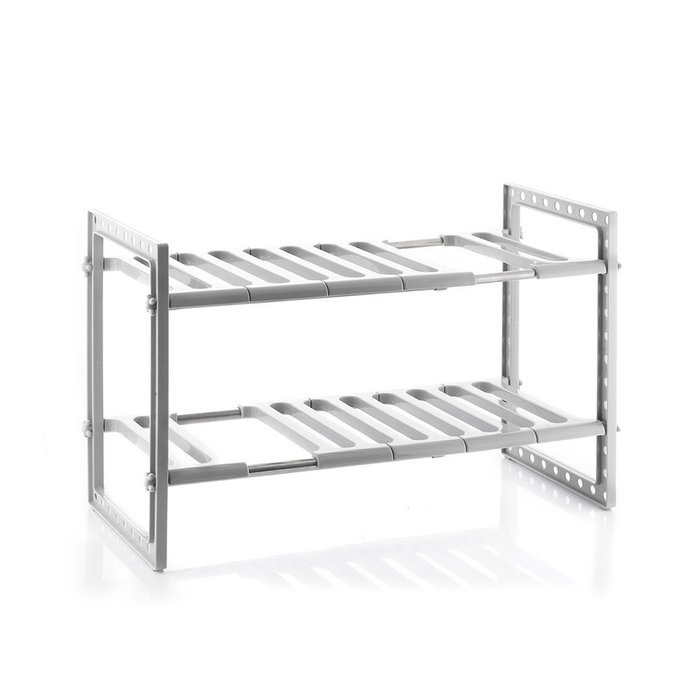 InnovaGoods Étagère Extensible Shibblek à 2 Étagères, Gris