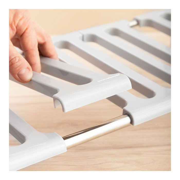 InnovaGoods Étagère Extensible Shibblek à 2 Étagères, Gris