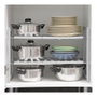 InnovaGoods Étagère Extensible Shibblek à 2 Étagères, Gris