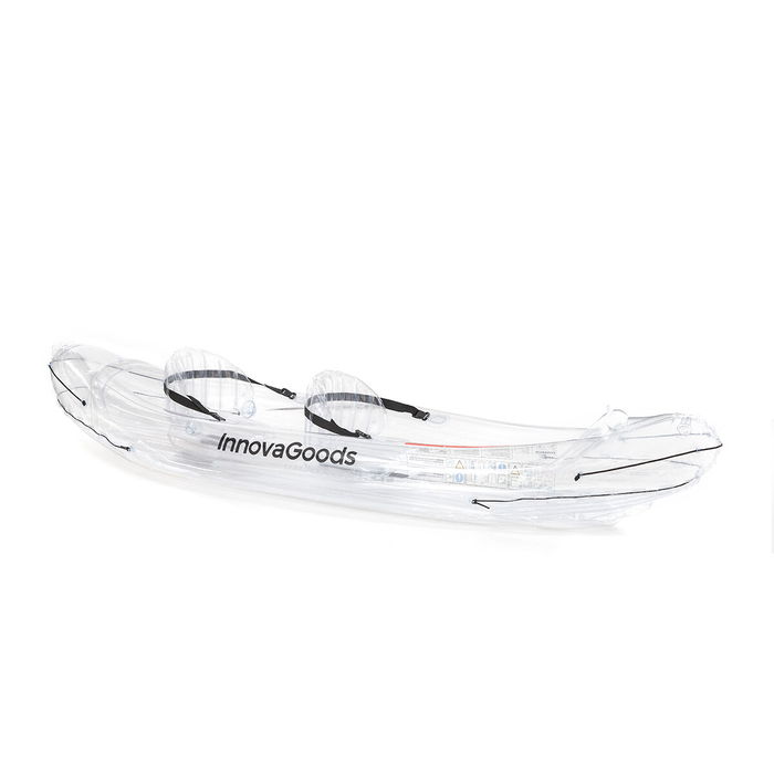 Kayak Gonflable Transparent avec Accessoires Paros InnovaGoods 312 cm 2 places Kayak Gonflable Transparent avec Accessoires Paros InnovaGoods 312 cm 2 places