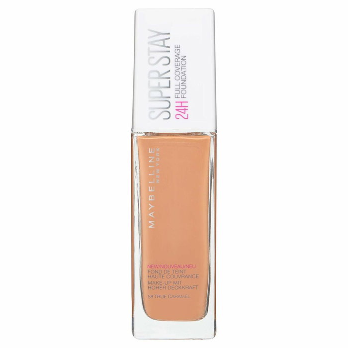 Base de maquillage liquide Superstay Maybelline Full Coverage 58-true caramel (Reconditionné A+) Base de maquillage liquide Superstay Maybelline Full Coverage 58-true caramel (Reconditionné A+)