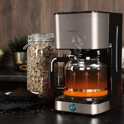 Cecotec Coffee 66 Heat Cafetière Goutte 1,5L Technologie ExtremeAroma Maintien au Chaud Acier Inoxydable