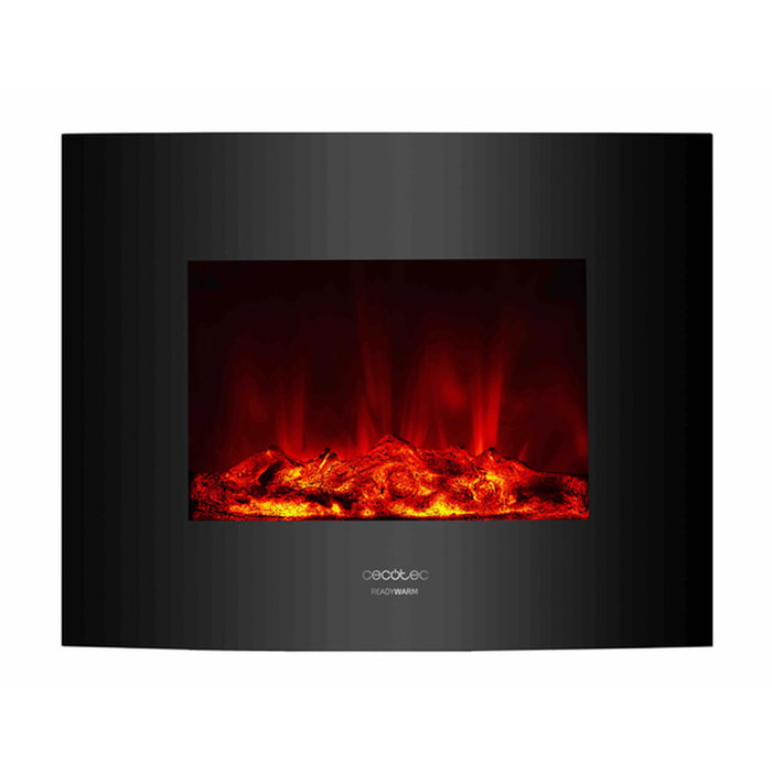 Cheminée murale électrique décorative Cecotec Warm 2600 Curved Flames 1000 - 2000 W