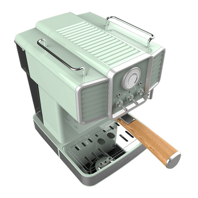 Cecotec Vintage Espresso 20 Tradizionale Cafetière Expresso avec pompe 20 bars 1350 W Vert clair